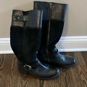 Timberland women’s tall black boots 20668, size 9 W